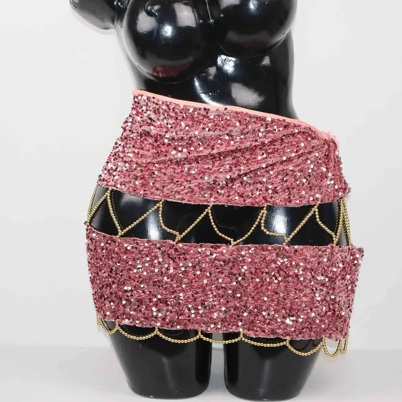 Velours rose foncé or