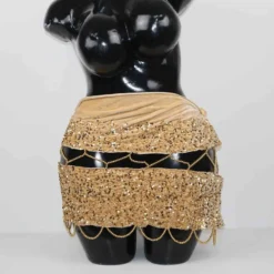 Velours beige foncé