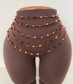 Baya en verre craquelé doré Bordeau